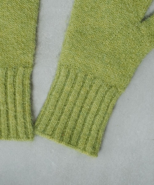 BIRTHDAY BAR(バースデイバー)の「リューズニット ふわふわな見た目が可愛い 3本指のミトン(手袋・レディース・グレー/ブルー/グリーン/オレンジ・フリー)」の8枚目の写真