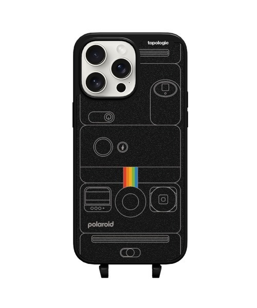 topologie トポロジー スマホポーチ ケース ブラック 黒 Polaroid x Topologie Bump Phone Case iPhone 14 Pro【ケース