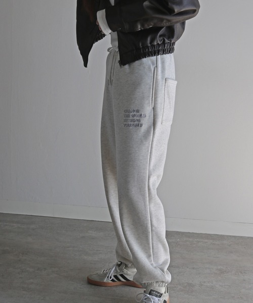 COURO（コウロ）の「ＨＡＬ×ＣＯＵＲＯ　エンブロイダリースウェットパンツ（スウェットパンツ・レディース・オートミール/ネイビー/ブラック/グレー・M/L）」の17枚目の写真