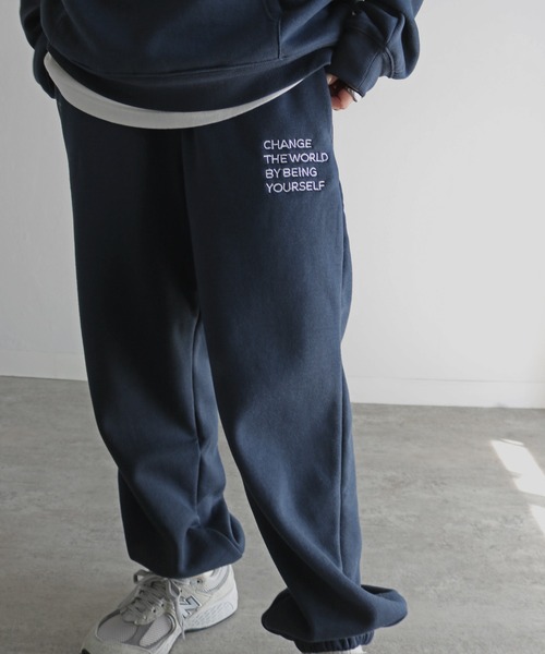 COURO（コウロ）の「ＨＡＬ×ＣＯＵＲＯ　エンブロイダリースウェットパンツ（スウェットパンツ・レディース・オートミール/ネイビー/ブラック/グレー・M/L）」の20枚目の写真