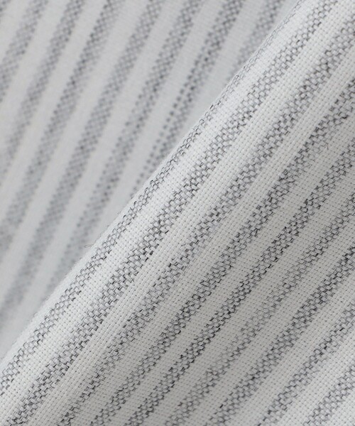 SHIPS（シップス）の「【WEB限定】SHIPS: 防シワ・吸水速乾 Drymix(R) ワンポイントロゴバンドカラーシャツ（シャツ/ブラウス・メンズ・グレー/ライトブルー/ホワイト/ダークグレー/ネイビー・SMALL/MEDIUM/LARGE/X-LARGE/XX-LARGE）」の10枚目の写真