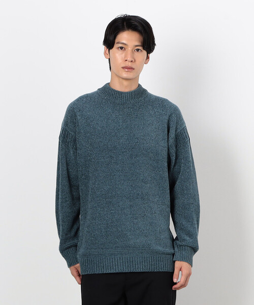 COMME CA ISM（コムサイズム）の「モックネック モールニット プルオーバー（ニット/セーター・メンズ・ブラック/オフホワイト/グレー/ブルー/ベージュ・MEDIUM/LARGE）」の5枚目の写真