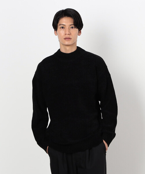 COMME CA ISM（コムサイズム）の「モックネック モールニット プルオーバー（ニット/セーター・メンズ・ブラック/オフホワイト/グレー/ブルー/ベージュ・MEDIUM/LARGE）」の3枚目の写真