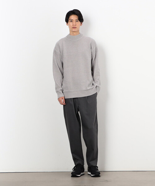 COMME CA ISM（コムサイズム）の「モックネック モールニット プルオーバー（ニット/セーター・メンズ・ブラック/オフホワイト/グレー/ブルー/ベージュ・MEDIUM/LARGE）」の9枚目の写真