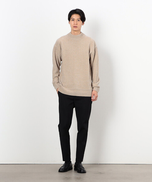 COMME CA ISM（コムサイズム）の「モックネック モールニット プルオーバー（ニット/セーター・メンズ・ブラック/オフホワイト/グレー/ブルー/ベージュ・MEDIUM/LARGE）」の13枚目の写真