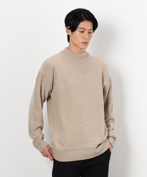 COMME CA ISM（コムサイズム）の「モックネック モールニット プルオーバー（ニット/セーター・メンズ・ブラック/オフホワイト/グレー/ブルー/ベージュ・MEDIUM/LARGE）」の14枚目の写真