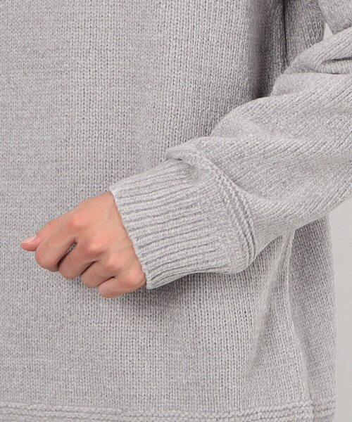 COMME CA ISM（コムサイズム）の「モックネック モールニット プルオーバー（ニット/セーター・メンズ・ブラック/オフホワイト/グレー/ブルー/ベージュ・MEDIUM/LARGE）」の22枚目の写真