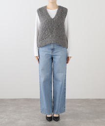 SLOBE IENA (スローブイエナ) ■■ ③ 24080913000930 NEPAL HAND KNIT ベスト レディース ナチュラル FREE NEPAL HAND KNIT ベスト | スローブ イエナ(SLOBE IENA) | マルイ