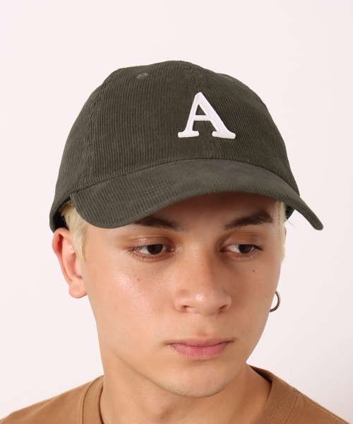 atmos(アトモス)の「atmos A Logo Corduroy Cap / アトモス エー ロゴ コーデュロイ キャップ(キャップ・メンズ・ブラック/ベージュ/グレー・FREE)」の2枚目の写真