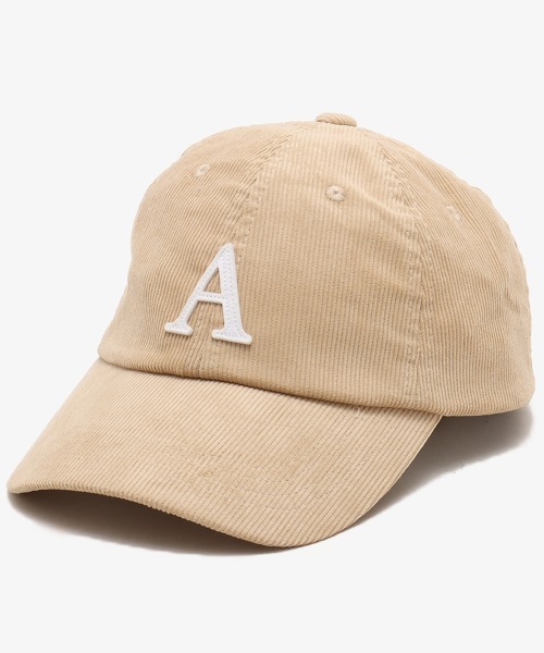 atmos(アトモス)の「atmos A Logo Corduroy Cap / アトモス エー ロゴ コーデュロイ キャップ(キャップ・メンズ・ブラック/ベージュ/グレー・FREE)」の4枚目の写真