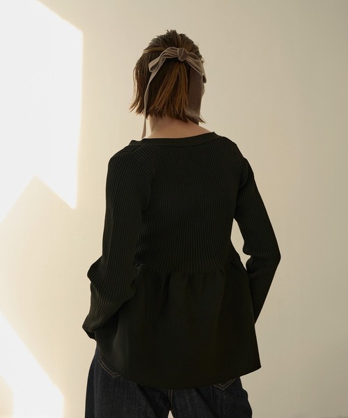 MIELI INVARIANT（ミエリインヴァリアント）の「Velvet Ribbon Hair Rubber（ヘアゴム・レディース・ブラック/モカ・FREE）」の6枚目の写真