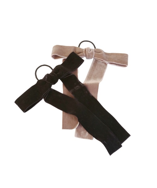 MIELI INVARIANT（ミエリインヴァリアント）の「Velvet Ribbon Hair Rubber（ヘアゴム・レディース・ブラック/モカ・FREE）」の11枚目の写真