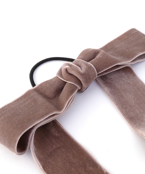 MIELI INVARIANT（ミエリインヴァリアント）の「Velvet Ribbon Hair Rubber（ヘアゴム・レディース・ブラック/モカ・FREE）」の15枚目の写真
