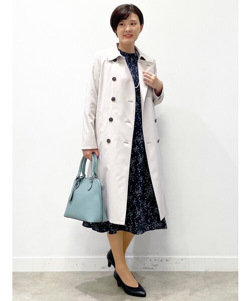Reflect（リフレクト）の「【フォーマル/お仕事にもおすすめ／ライナー取り外し可】中綿ライナー付トレンチコート（トレンチコート・レディース・ナチュラル/ベージュ/ネイビー・05/07/09/11/13/15 /17）」の4枚目の写真