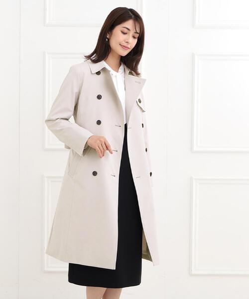 Reflect（リフレクト）の「【フォーマル/お仕事にもおすすめ／ライナー取り外し可】中綿ライナー付トレンチコート（トレンチコート・レディース・ナチュラル/ベージュ/ネイビー・05/07/09/11/13/15 /17）」の6枚目の写真