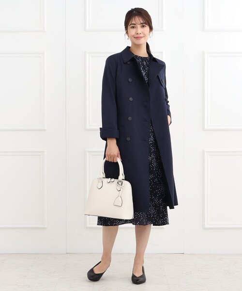 Reflect（リフレクト）の「【フォーマル/お仕事にもおすすめ／ライナー取り外し可】中綿ライナー付トレンチコート（トレンチコート・レディース・ナチュラル/ベージュ/ネイビー・05/07/09/11/13/15 /17）」の15枚目の写真