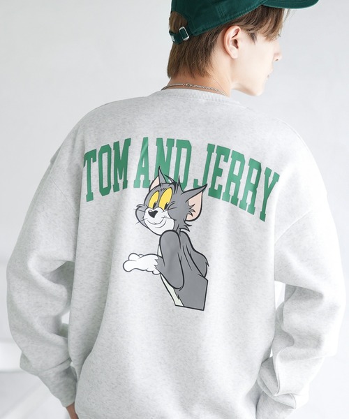 Tom＆Jerry（トムアンドジェリー）の「【TOM&JERRY】コットンタッチ 裏起毛 スウェットトレーナー（スウェット・メンズ・A/F/E/D/C/L/K/I/G/B/J/H/O/Q/M/N/P/R・X-LARGE/LARGE/MEDIUM）」の10枚目の写真