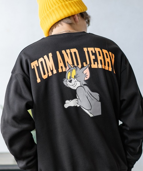 Tom＆Jerry（トムアンドジェリー）の「【TOM&JERRY】コットンタッチ 裏起毛 スウェットトレーナー（スウェット・メンズ・A/F/E/D/C/L/K/I/G/B/J/H/O/Q/M/N/P/R・X-LARGE/LARGE/MEDIUM）」の12枚目の写真