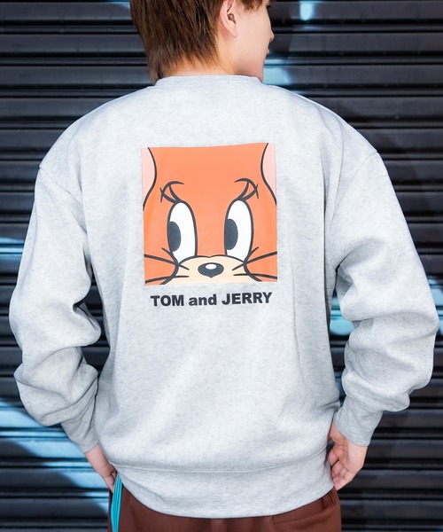 Tom＆Jerry（トムアンドジェリー）の「【TOM&JERRY】コットンタッチ 裏起毛 スウェットトレーナー（スウェット・メンズ・A/F/E/D/C/L/K/I/G/B/J/H/O/Q/M/N/P/R・X-LARGE/LARGE/MEDIUM）」の13枚目の写真