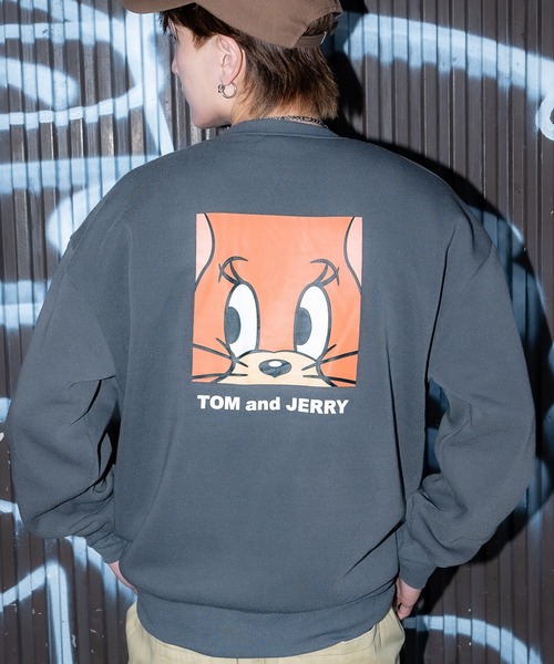 Tom＆Jerry（トムアンドジェリー）の「【TOM&JERRY】コットンタッチ 裏起毛 スウェットトレーナー（スウェット・メンズ・A/F/E/D/C/L/K/I/G/B/J/H/O/Q/M/N/P/R・X-LARGE/LARGE/MEDIUM）」の15枚目の写真