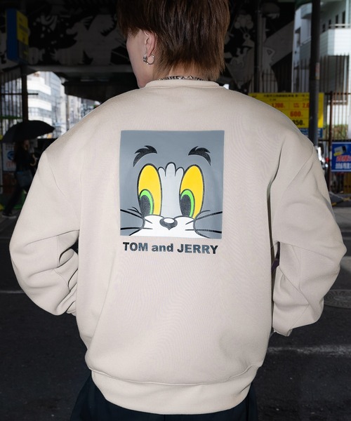 Tom＆Jerry（トムアンドジェリー）の「【TOM&JERRY】コットンタッチ 裏起毛 スウェットトレーナー（スウェット・メンズ・A/F/E/D/C/L/K/I/G/B/J/H/O/Q/M/N/P/R・X-LARGE/LARGE/MEDIUM）」の16枚目の写真
