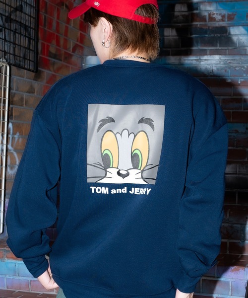 Tom＆Jerry（トムアンドジェリー）の「【TOM&JERRY】コットンタッチ 裏起毛 スウェットトレーナー（スウェット・メンズ・A/F/E/D/C/L/K/I/G/B/J/H/O/Q/M/N/P/R・X-LARGE/LARGE/MEDIUM）」の17枚目の写真