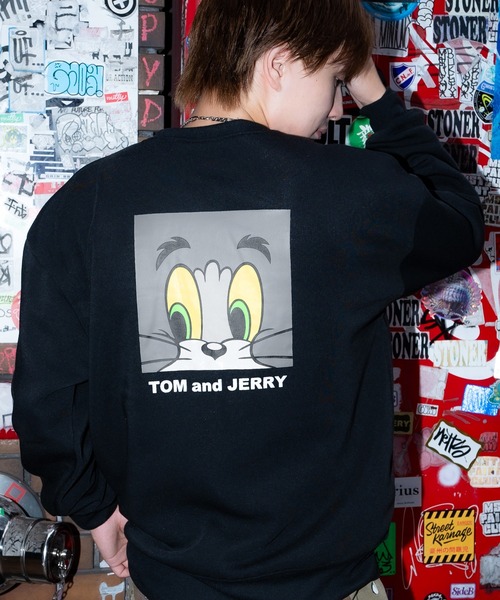 Tom＆Jerry（トムアンドジェリー）の「【TOM&JERRY】コットンタッチ 裏起毛 スウェットトレーナー（スウェット・メンズ・A/F/E/D/C/L/K/I/G/B/J/H/O/Q/M/N/P/R・X-LARGE/LARGE/MEDIUM）」の18枚目の写真