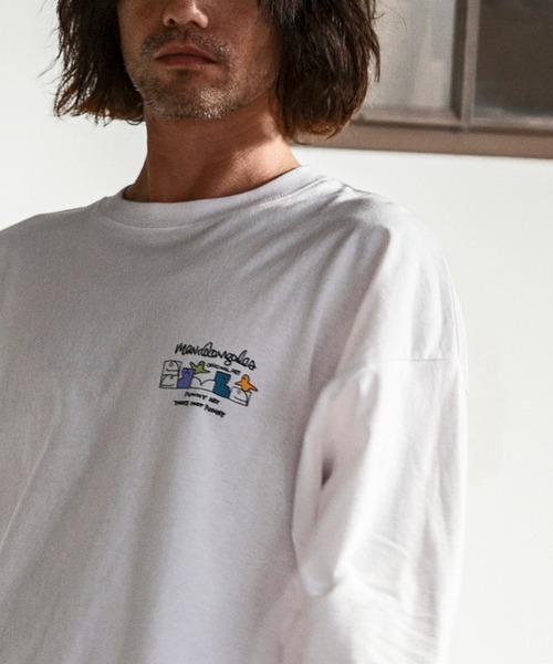 Mark Gonzales(マーク・ゴンザレス)の「【WEB・直営店限定】MARK GONZALES ARTWORK COLLECTION(マーク ゴンザレス)バックプリントロングTシャツ/4type/4colors(Tシャツ/カットソー・メンズ・ベージュ系4/ホワイト系4/ブラック系1/ブラック系3/グレー系1/ベージュ系2/ホワイト系3/ブラック系2/ブラック系4/ベージュ系1/ベージュ系3/ホワイト系1/ホワイト系2/グレー系2/グレー系3/グレー系4・M/L/XL)」の19枚目の写真
