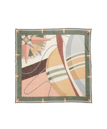 BEAMS F | Vincenzo Miozza / コットンリネン ロープモチーフ柄 ネッカチーフ(ストール/ショール)