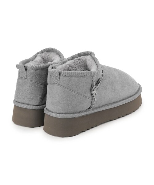 ITS'DEMO(イッツデモ)の「◆【M・Lサイズ展開】フェイクムートンブーツ(ブーツ・レディース・ブラック/グレー・38/40)」の6枚目の写真