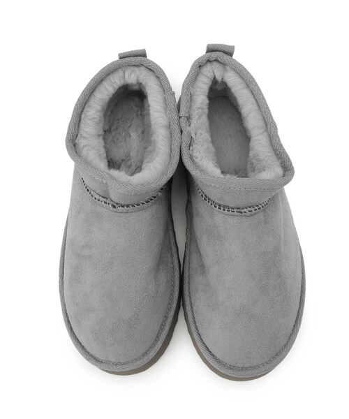 ITS'DEMO(イッツデモ)の「◆【M・Lサイズ展開】フェイクムートンブーツ(ブーツ・レディース・ブラック/グレー・38/40)」の7枚目の写真