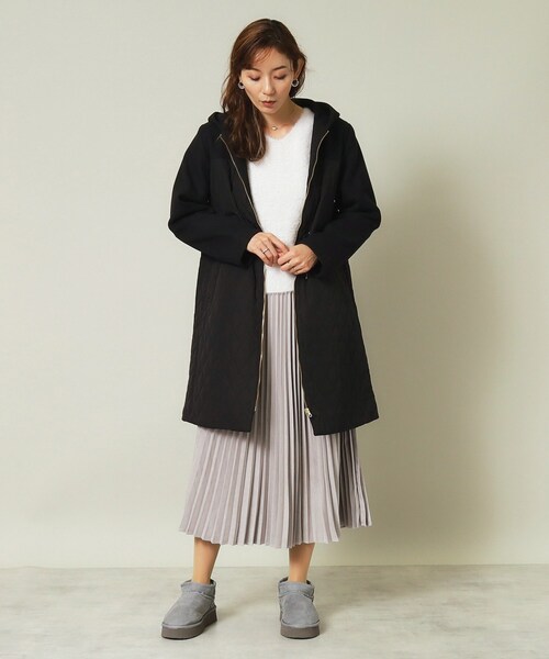 ITS'DEMO(イッツデモ)の「◆【M・Lサイズ展開】フェイクムートンブーツ(ブーツ・レディース・ブラック/グレー・38/40)」の10枚目の写真