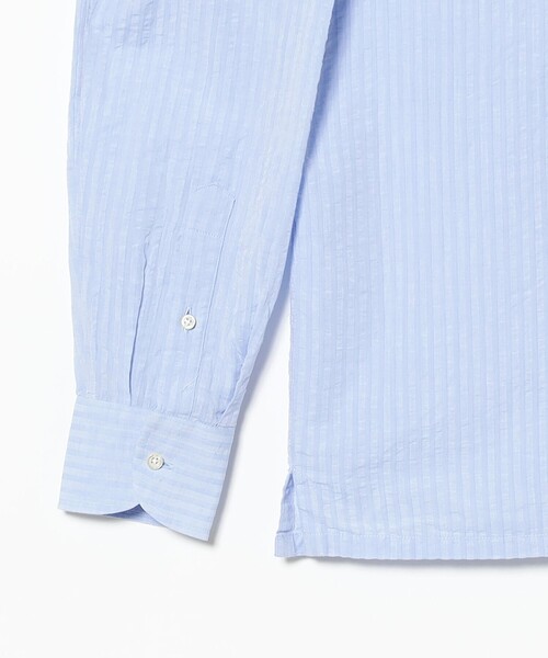 GUY ROVER(ギローバー)の「【別注】GUY ROVER / シアサッカー バンドカラー プルオーバーシャツ(シャツ/ブラウス・メンズ・ホワイト/ライトブルー・42(XL)/41(L)/39(M)/38(S)/37(XS))」の18枚目の写真