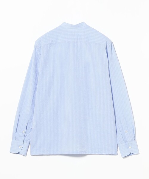 GUY ROVER(ギローバー)の「【別注】GUY ROVER / シアサッカー バンドカラー プルオーバーシャツ(シャツ/ブラウス・メンズ・ホワイト/ライトブルー・42(XL)/41(L)/39(M)/38(S)/37(XS))」の19枚目の写真
