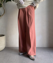 両面起毛ワイドパンツ