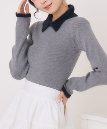 ems excite | シャギー襟NTPO(ニット/セーター)