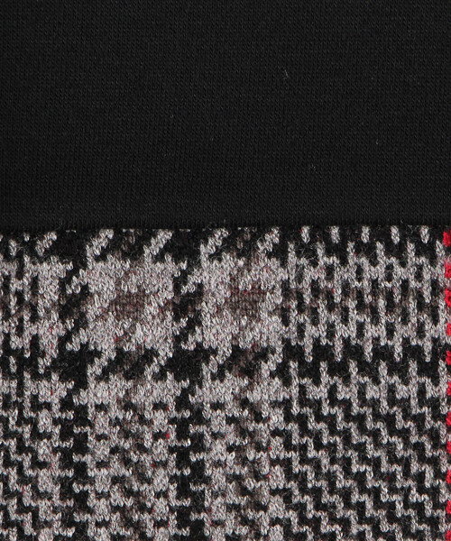 COMME CA ISM（コムサイズム）の「グレンチェック柄 ジャカードトレーナー（スウェット・キッズ・ブラック・150cm/140cm/130cm/120cm/110cm/100cm）」の5枚目の写真