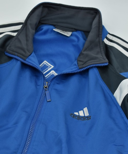 LABORATORY R(ラボラトリーアール)の「【ヴィンテージ古着】Y2K adidas ロゴ刺繍 トラックジャケット(ジャージ・メンズ・ブルー・LARGE)」の2枚目の写真