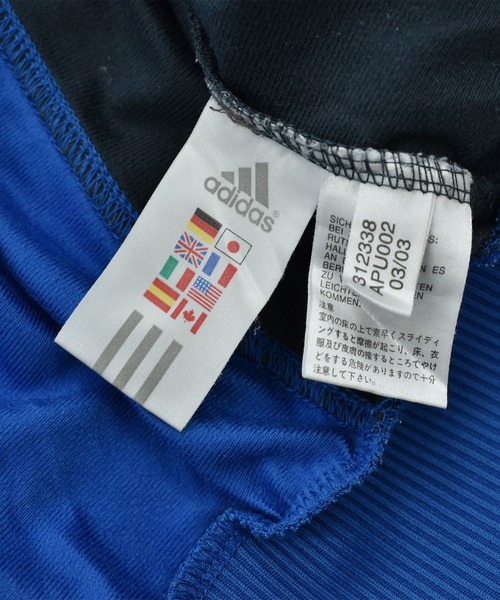 LABORATORY R(ラボラトリーアール)の「【ヴィンテージ古着】Y2K adidas ロゴ刺繍 トラックジャケット(ジャージ・メンズ・ブルー・LARGE)」の6枚目の写真