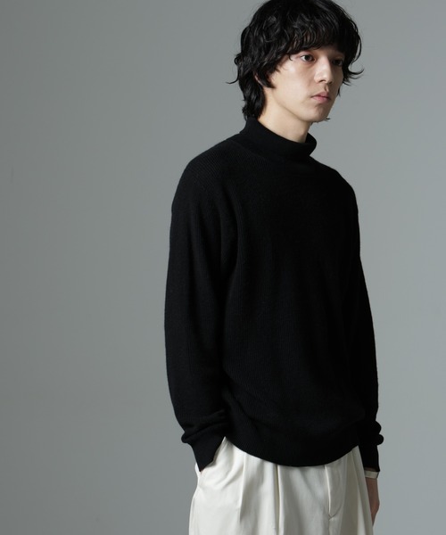 新品　ナノユニバース　ニット　セットアップ　ブラック スカート セーター 黒 2WAY ベア ニット スカート ( セットアップ 可)