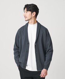 【WEB限定 WARDROBE SMART】KOUKIN ショールカラー カーディガン【抗菌・防臭】