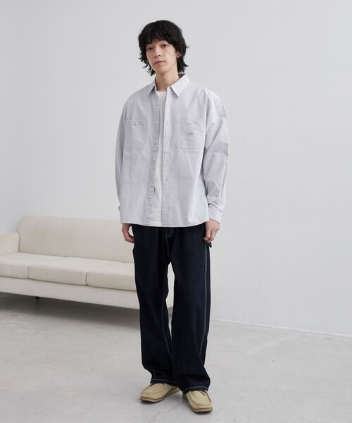 SMITH'S(スミス)の「SMITH’S(スミス)別注ストライプワークシャツ(その他1)(シャツ/ブラウス・メンズ・その他1・M/L/XL)」の3枚目の写真