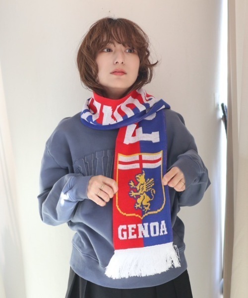 Football Scarf】フットボールマフラー Genoa Acrylic Football