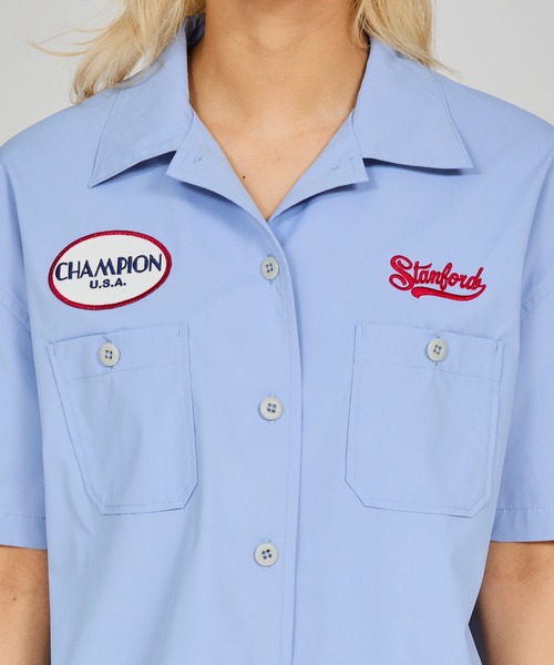 Champion(チャンピオン)の「【Champion/チャンピオン】レディース ショートスリーブシャツ(Tシャツ/カットソー・レディース・ベージュ系その他3/ダークネイビー/ブルー系その他2・MEDIUM/LARGE)」の12枚目の写真