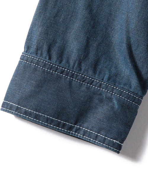 Pilgrim Surf Supply（ピルグリムサーフサプライ）の「【Pilgrim Surf+Supply / HAZEL Denim Zip Shirt】（シャツ/ブラウス・レディース・ライトブルー・2/1）」の8枚目の写真