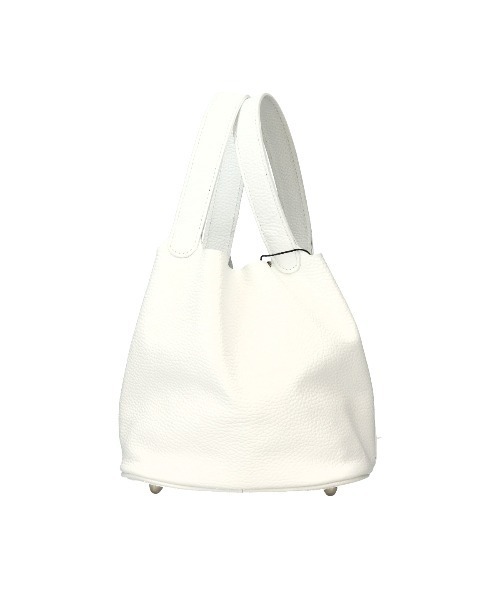 andrea cardone（アンドレアカルドネ）の「【ANDREA CARDONE】レザーバケットバッグ(Q56512)（ハンドバッグ・レディース・ホワイト・ALL）」の7枚目の写真