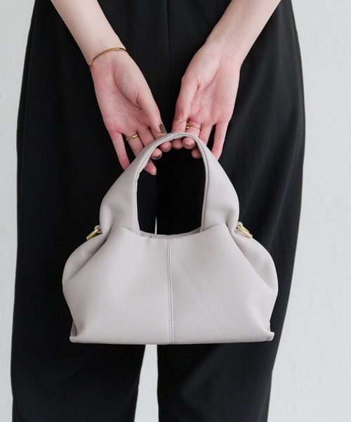 raffime（ラフィミー）の「2WAYミニショルダーバッグ（ショルダーバッグ・レディース・ブラック/キャメル/グレイッシュベージュ・フリー）」の3枚目の写真