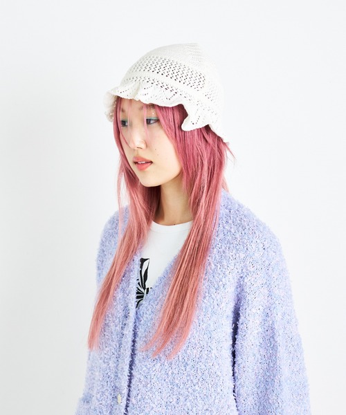 ANNA SUI NYC（アナ スイ エヌ ワイ シー）の「ベビーニットハット（ハット・レディース・パープル/レッド/ホワイト/ブラック・FREE）」の9枚目の写真