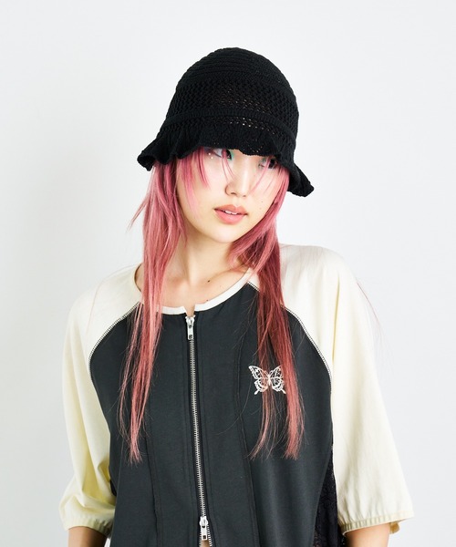 ANNA SUI NYC（アナ スイ エヌ ワイ シー）の「ベビーニットハット（ハット・レディース・パープル/レッド/ホワイト/ブラック・FREE）」の12枚目の写真