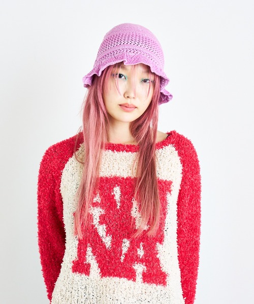 ANNA SUI NYC（アナ スイ エヌ ワイ シー）の「ベビーニットハット（ハット・レディース・パープル/レッド/ホワイト/ブラック・FREE）」の17枚目の写真